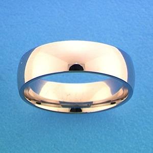 Quickjewels Huiscollectie Zilver Zilver Gerhodineerde Ring A106 - 6 mm - zonder cz 1315038 18.00 mm (57)