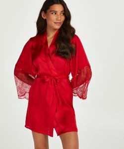 Hunkemöller Luxe Satin Kimono - Rood