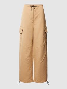 HUGO Stoffen broek met opgestikte zakken, model 'HALIANE'