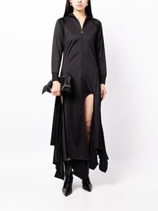 Y/Project asymmetric zip-up dress - Zwart