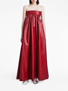 Proenza Schouler Nappa Leather Strapless Dress - Rood