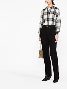 Ralph Lauren Collection Geruite blouse - Zwart