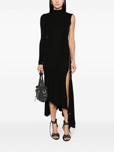 Blumarine single-sleeve asymmetric dress - Zwart