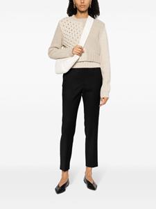 Peserico wool-blend cropped trousers - Zwart