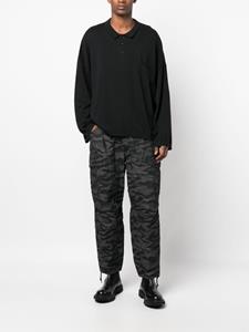 Mackintosh Cargo broek met camouflageprint - Zwart