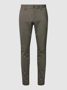 Only & Sons Tapered fit stoffen broek met fijn all-over motief, model 'Mark'