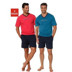 AUTHENTIC LE JOGGER Shorty, (Packung, 4 tlg., 2 Stück), mit Frontprint