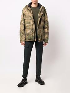 Woolrich Donsjack met camouflageprint - Groen