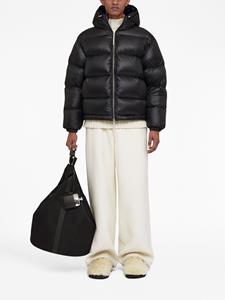 Jil Sander Jack met trekkoord capuchon - Zwart