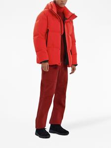 Zegna drawstring-hood puffer jacket - Rood