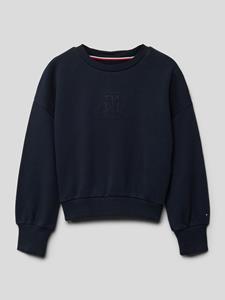 Sweatshirt met labeldetails, model 'MONOGRAM'