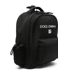 Dolce & Gabbana Kids Koffer met logoprint - Zwart