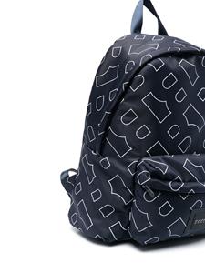 BOSS Kidswear Rugzak met logoprint - Blauw