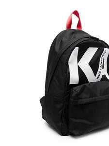 Karl Lagerfeld Kids Rugzak met logoprint - Zwart
