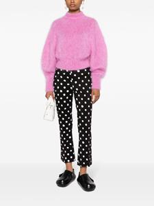 Marni polka-dot print cropped trousers - Zwart