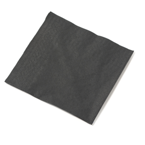 Klika Servet | cellulose | 2-laags | 25x25cm | zwart | 1200 stuks