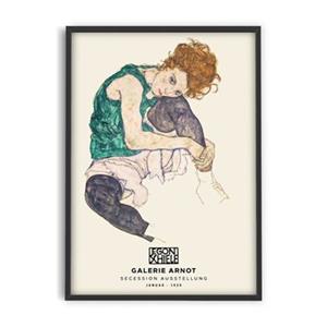 PSTR studio  Egon Schiele - Seated woman with bent knee