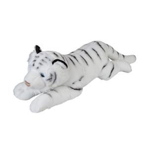 Ravensden Grote pluche witte tijger knuffel 60 cm speelgoed -
