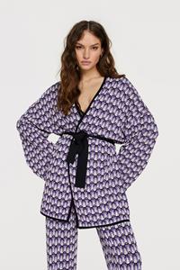 Alix The Label 2306760208 knitted a-jacquard kimono