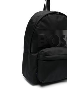 BOSS Kidswear Rugzak met logo-reliëf - Zwart