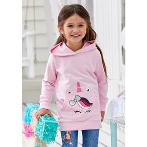 KIDSWORLD Longsweatshirt für kleine Mädchen mit niedlichem Taschendruck