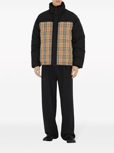 Burberry Vintage check-pattern reversible padded jacket - Zwart