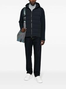 Woolrich hooded panelled padded jacket - Blauw