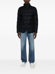 Woolrich high-neck snap-fastening padded jacket - Blauw