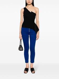 DONDUP cropped slim-cut trousers - Blauw