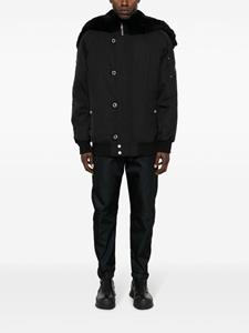 Moose Knuckles shearling-hoodie padded jacket - Zwart