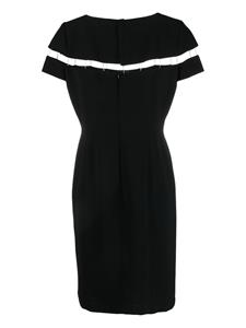 Thierry Mugler Pre-Owned 1990s jurk met korte mouwen - Zwart