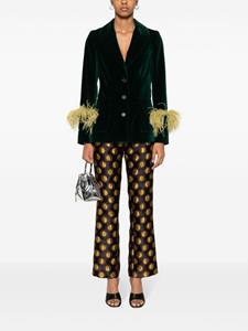 La DoubleJ polka-dot print cropped trousers - Zwart