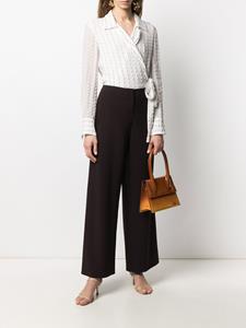 Hermès Pre-owned broek met wijde pijpen - Bruin