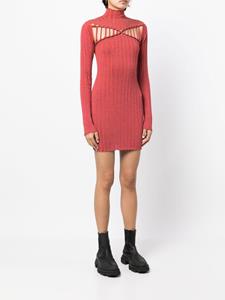 Dion Lee x Braid reflecterende jurk - Rood