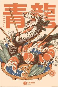 Pyramid Poster Ilustrata Dragon Sushi 61x91,5cm