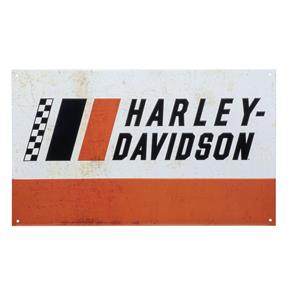 Fiftiesstore Harley-Davidson Racing Stripes Tin Bord - 50 x 30cm