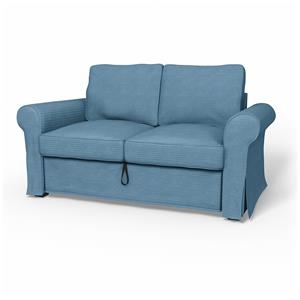 Bemz IKEA - Hoes voor 2-zitsslaapbank Backabro, Sky Blue, Corduroy