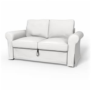 Bemz IKEA - Hoes voor 2-zitsslaapbank Backabro, Absolute White, Katoen