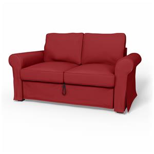 Bemz IKEA - Hoes voor 2-zitsslaapbank Backabro, Scarlet Red, Katoen
