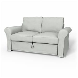 Bemz IKEA - Hoes voor 2-zitsslaapbank Backabro, Silver Grey, Linnen