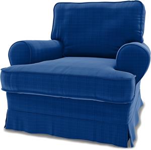 Bemz IKEA - Hoes voor fauteuil Barkaby (standaard model), Lapis Blue, Moody Seventies Collection