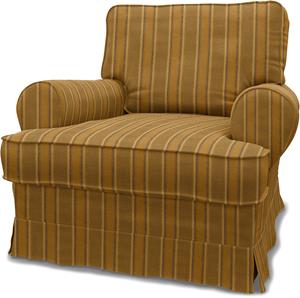Bemz IKEA - Hoes voor fauteuil Barkaby (standaard model), Mustard Stripe, Moody Seventies Collection