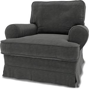 Bemz IKEA - Hoes voor fauteuil Barkaby (klein model), Licorice, Corduroy