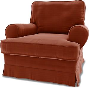 Bemz IKEA - Hoes voor fauteuil Barkaby (klein model), Burnt Sienna, Moody Seventies Collection