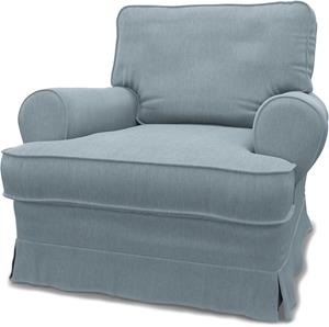 Bemz IKEA - Hoes voor fauteuil Barkaby (klein model), Dusty Blue, Linnen