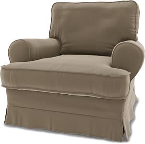 Bemz IKEA - Hoes voor fauteuil Barkaby (klein model), Taupe, Fluweel