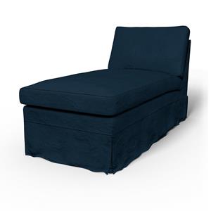 Bemz IKEA - Hoes voor chaise longue Ektorp, Midnight, Fluweel