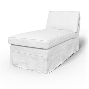 Bemz IKEA - Hoes voor chaise longue Ektorp, Absolute White, Linnen