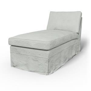 Bemz IKEA - Hoes voor chaise longue Ektorp, Silver Grey, Linnen