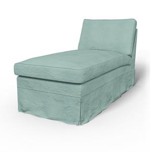 Bemz IKEA - Hoes voor chaise longue Ektorp, Mineral Blue, Linnen